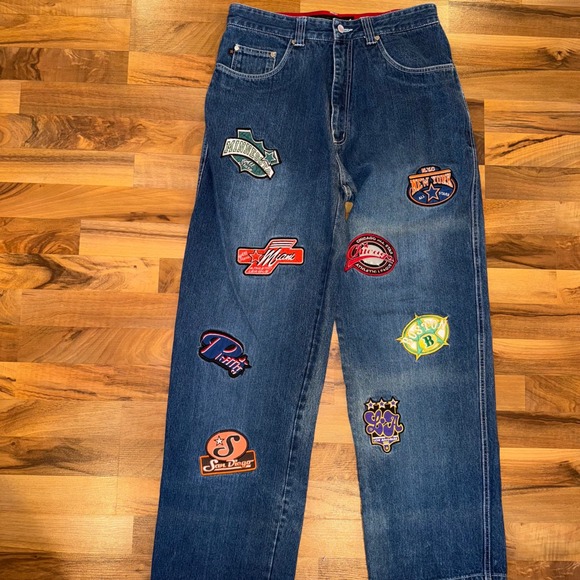 Concrete Legends Other - Vintage 90's Concrete Legends Men's Patchwork Denim Jeans W34 L34 athletic patch
